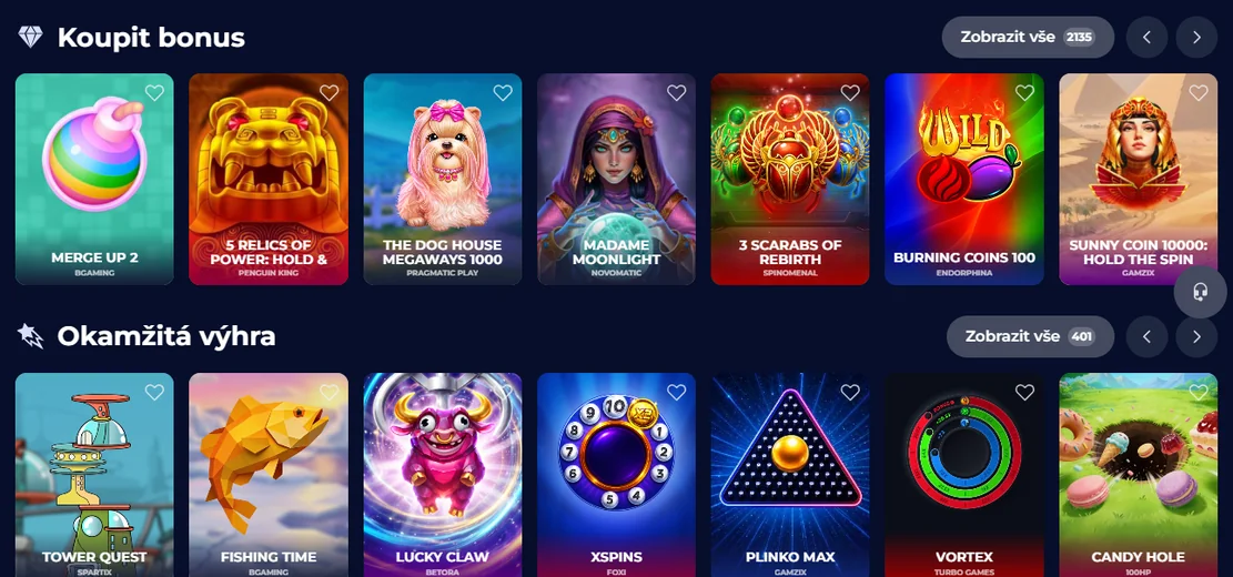 Vyhrajte okamžitě v Nine Casino